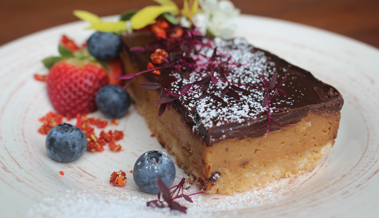 Amaranth and Caramel Slice